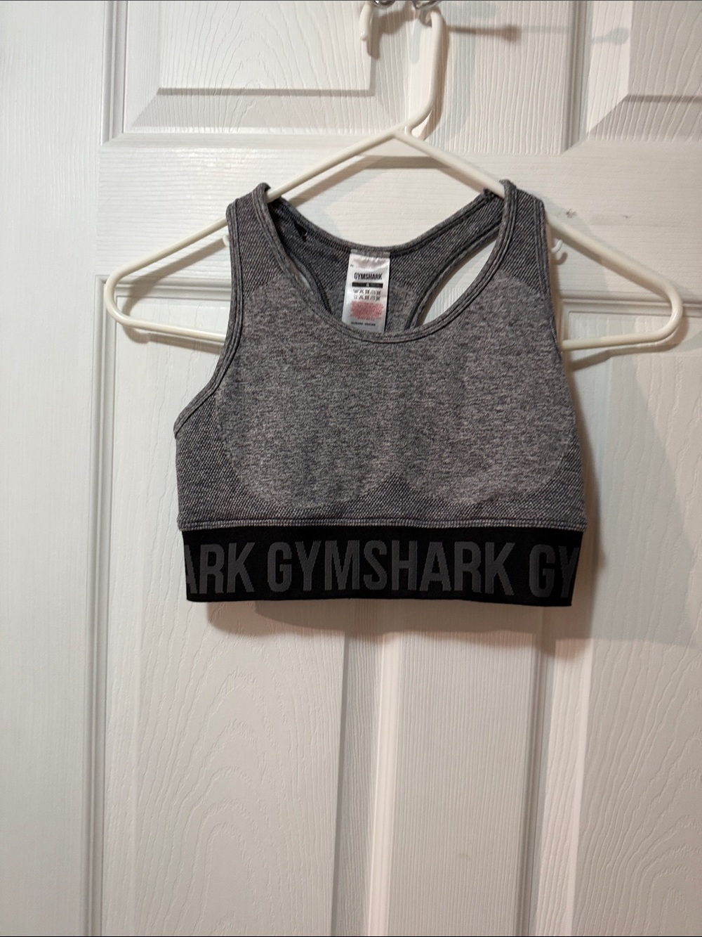 Gymshark Grey Seamless Racerback Crop Top